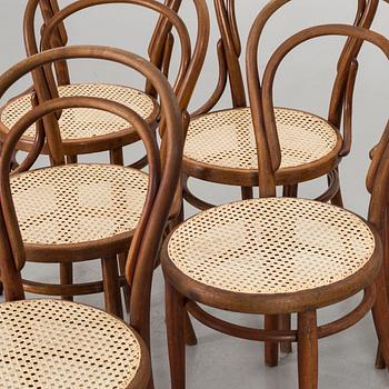 A SET OF 6 THONET STYLE CHAIRS, first half of 20th century.