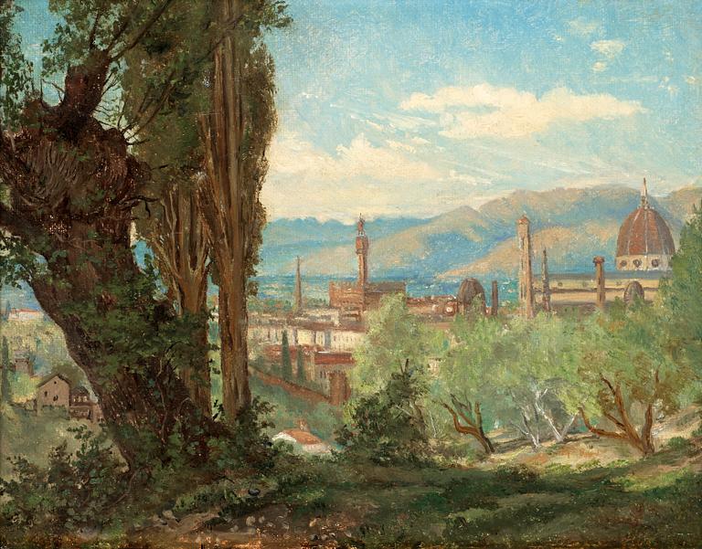 Joseph Magnus Stäck, View over Florence.
