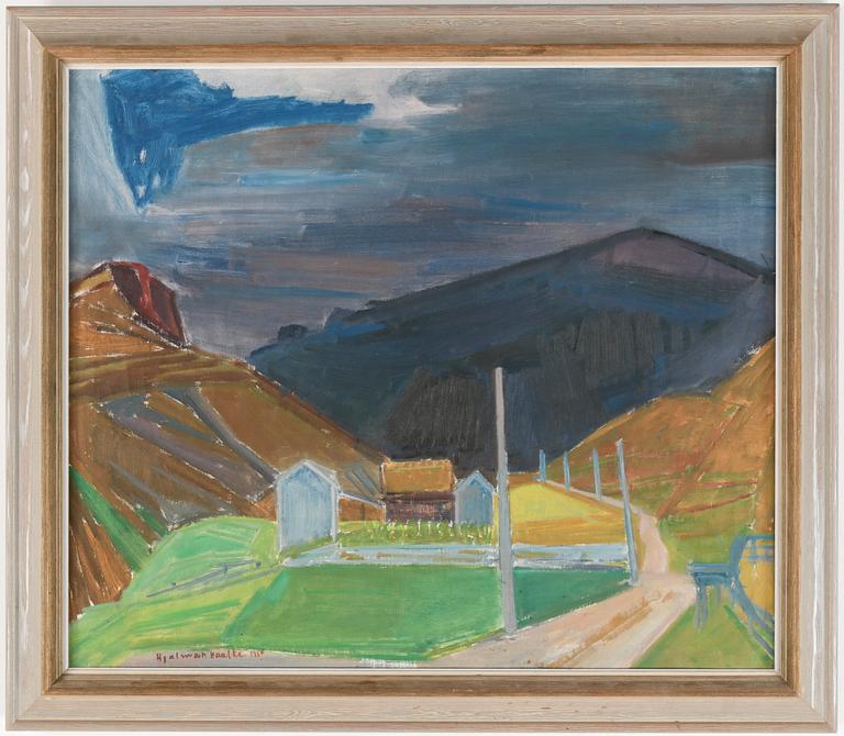 HJALMAR HAALKE, olja på duk, signerad och otydligt daterad.