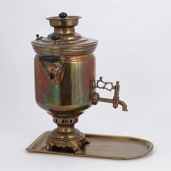 SAMOVAR, mässing, Ryssland, 1800-talets slut.