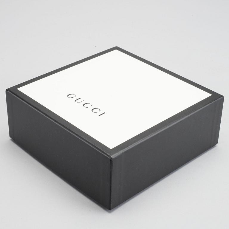 GUCCI, "Formal Squared Ggg Supreme Canvas Bee Belt", skärp.