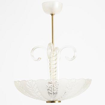 Taklampa, Swedish Modern, Elektroholm AB, Stockholm, 1940/50-tal.