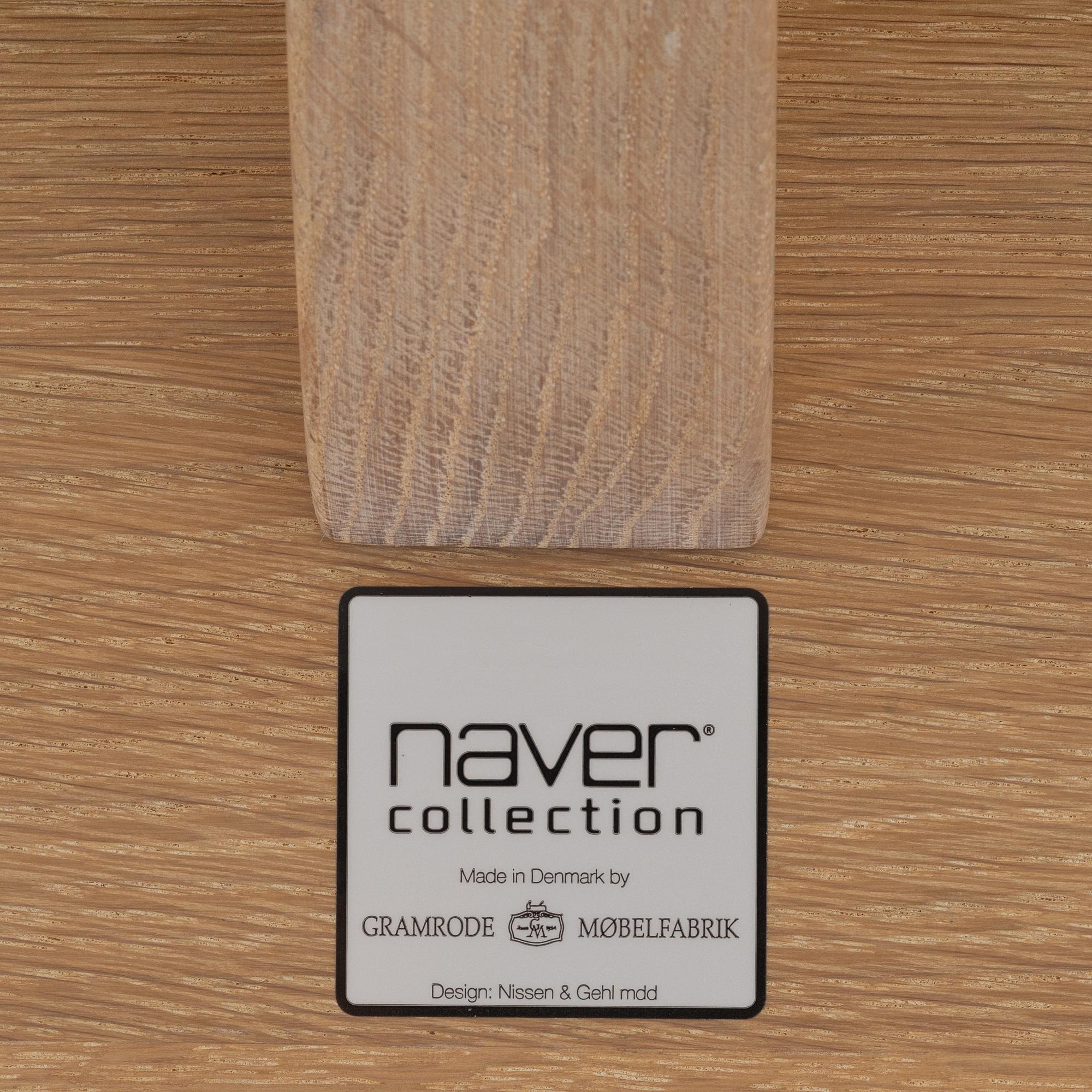 Nissen & Gehl, A model GM 210 dining table, Naver Collection, Gramrode Møbelfabrik, Denmark, 2018.