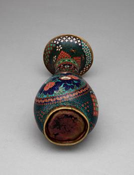 VAS, mässing, cloisonne, Kina/Japan tidigt 1900-tal.