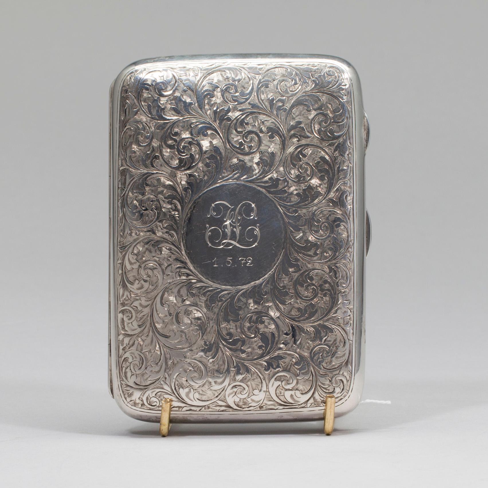 CIGARRETUI, silver, England, Chester 1904.
