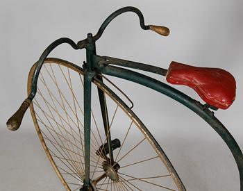 CYKEL, höghjuling, 1800-tal.