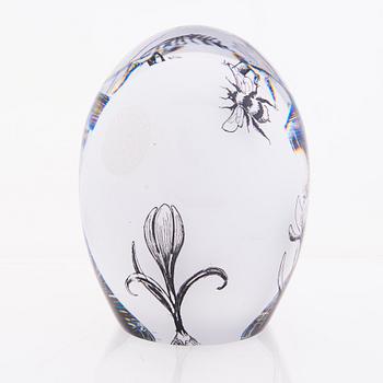 ELLA VARVIO, a glass sculpture, signed Ella Varvio 2017.