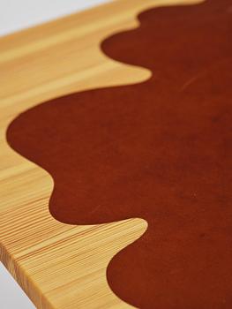 Mathieu Gustafsson, a prototype coffee table, "Slab", executed by cabinetmaker Markus Karlbom, Burhult, 2024.