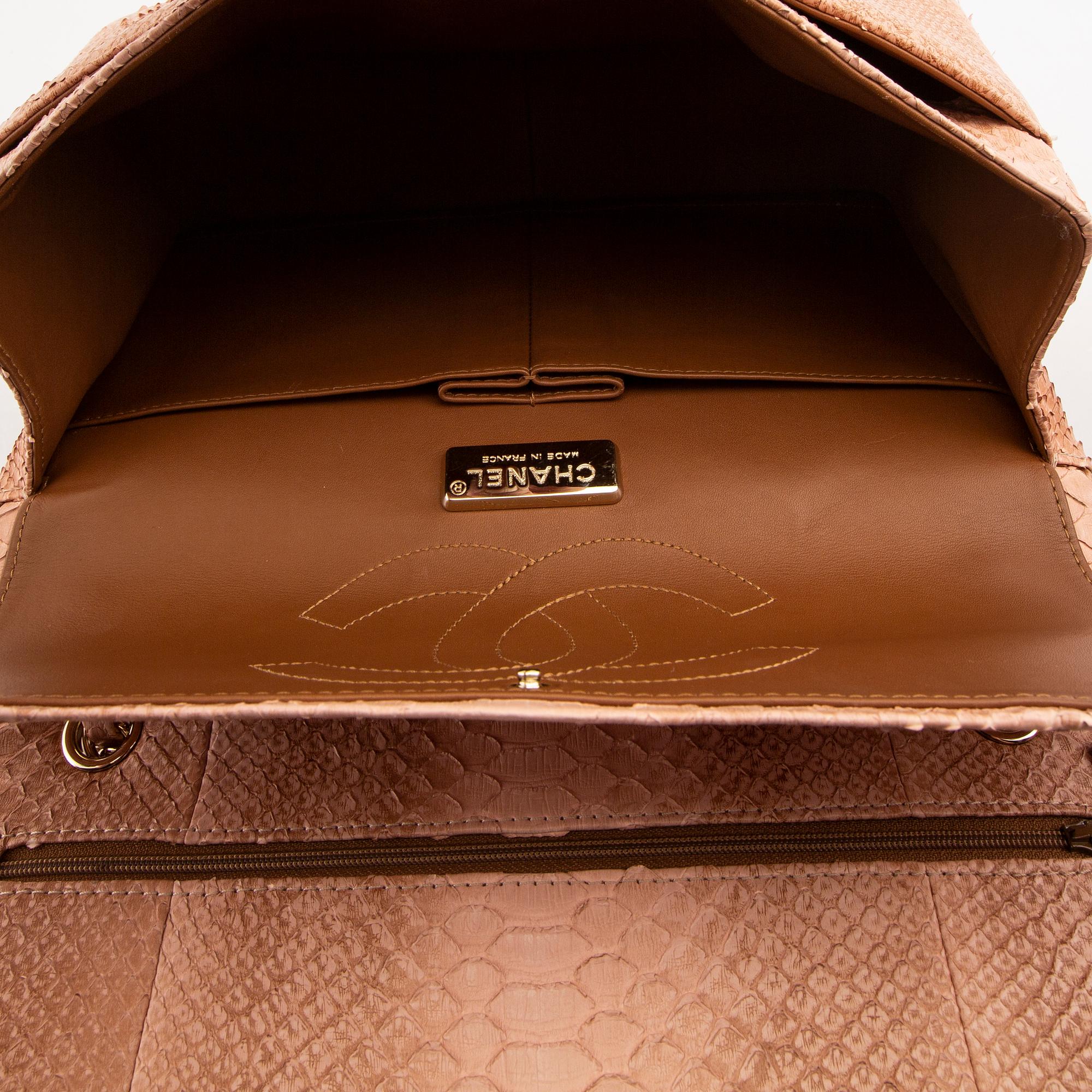 Chanel "Timeless/Classique python crossbody".