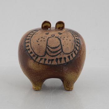 Lisa Larson, a 'Bulldog' figurine from the series 'Stora Zoo', Gustavsberg.