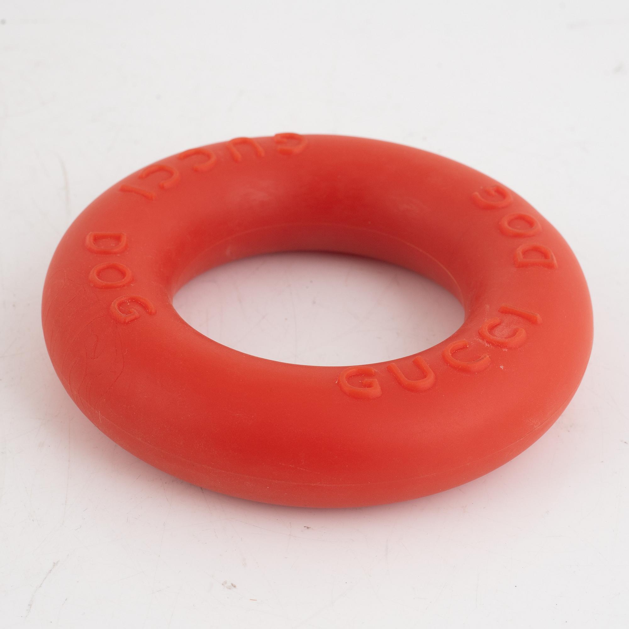 Gucci dog toy Rover Orange in box. Bukowskis
