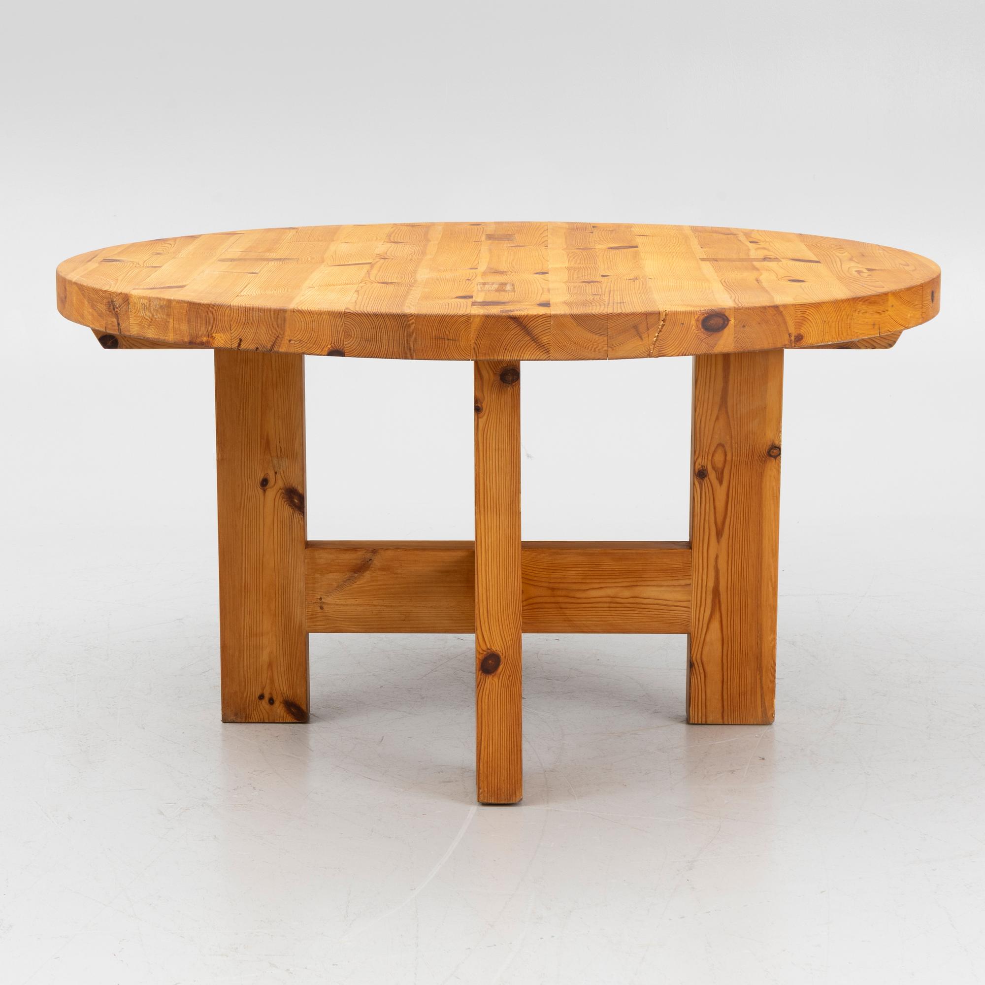 A dining table, 1970s.