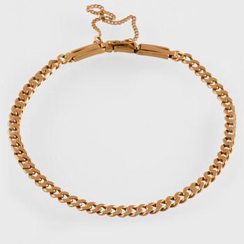 ARMLÄNK, 18K guld, importstämplad. Vikt 8 gram.