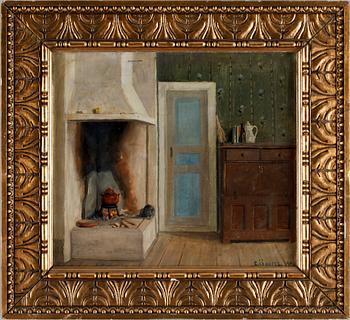 SIMON ÖQVIST, olja på duk. Sign och dat -90.