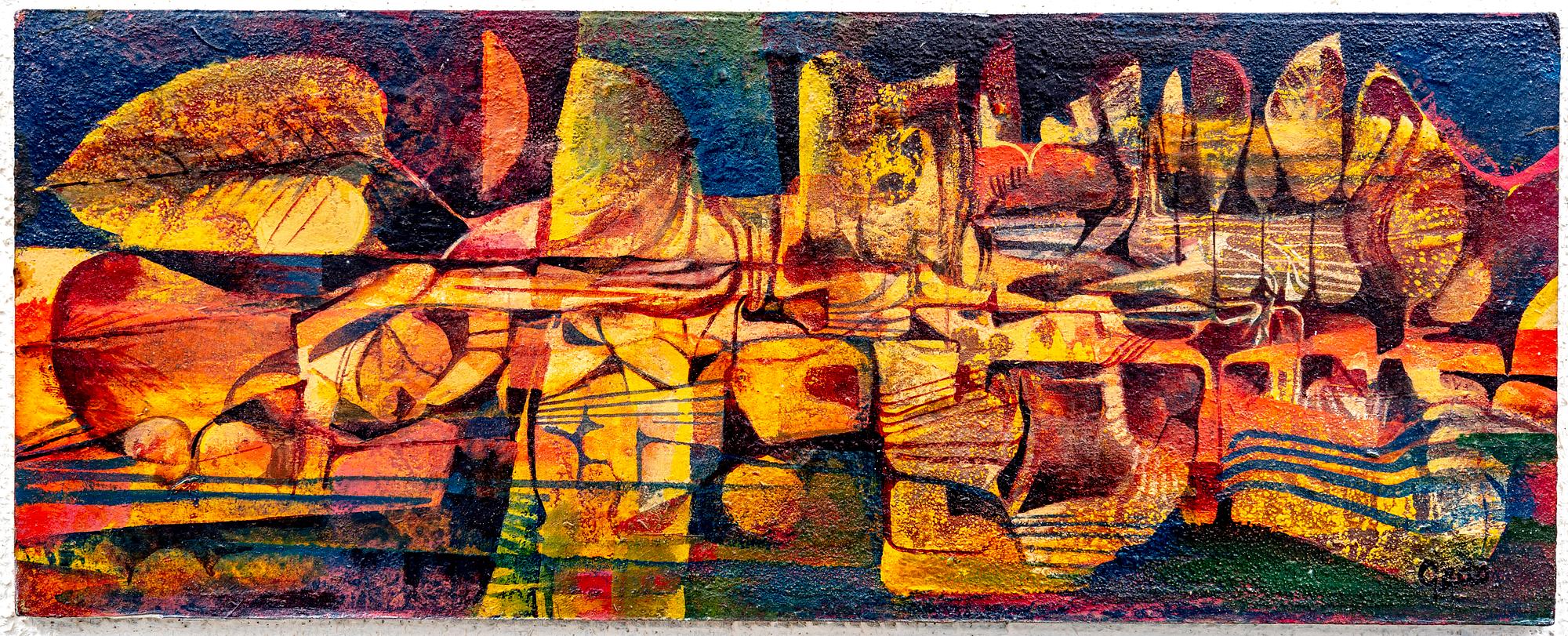 Bertil Gadö, olja på pannå signerad.