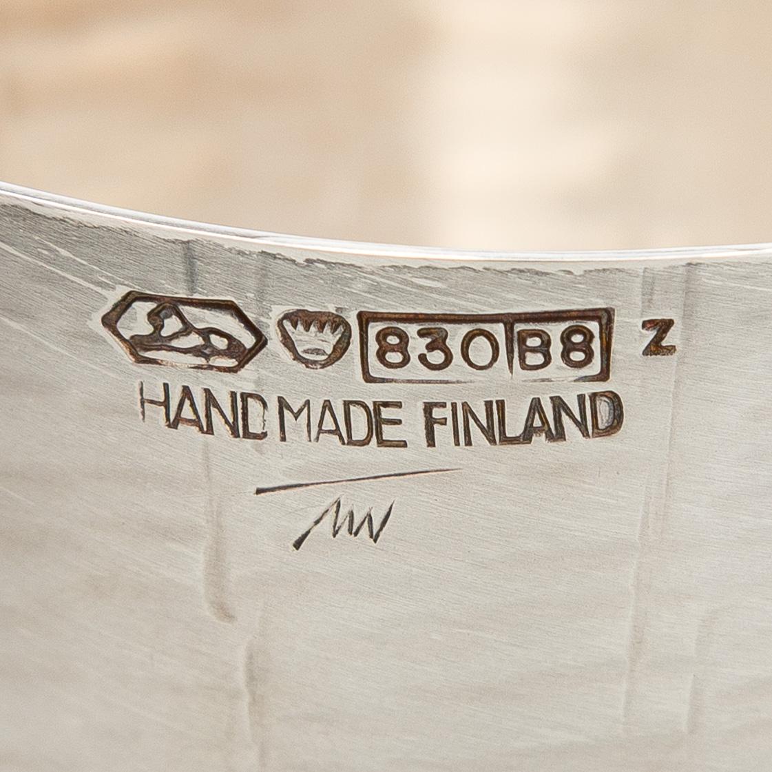 Tapio Wirkkala, A set of five silver bowls, Kultakeskus, Hämeenlinna 1970, 1971, 1978, 1979 and 2006.