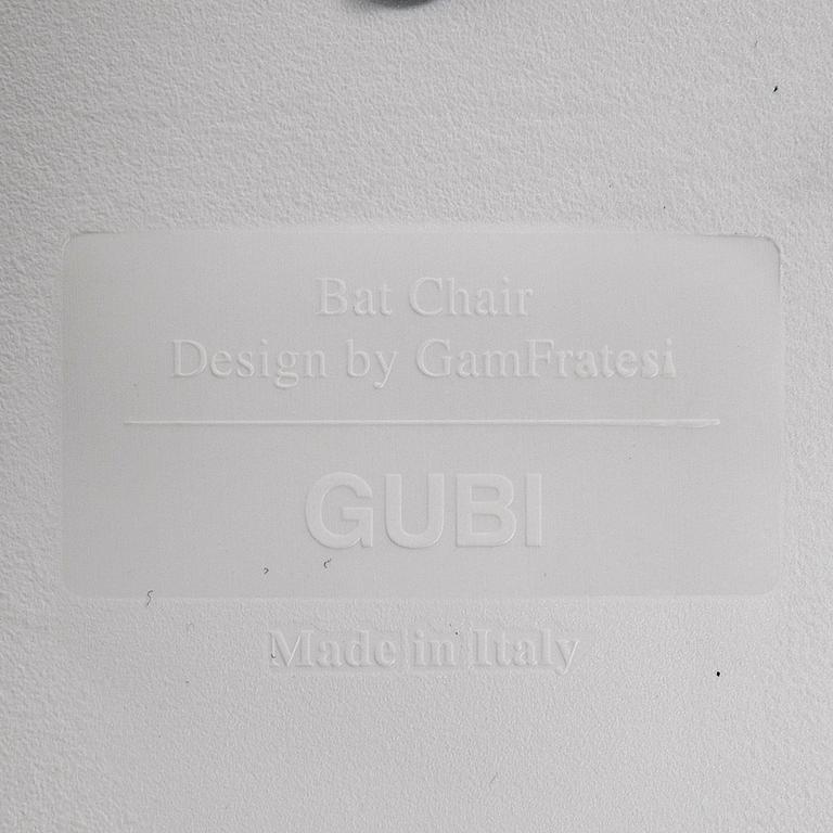 Four chairs, Gamfratesi, "Bat" for GUBI, contemporary.