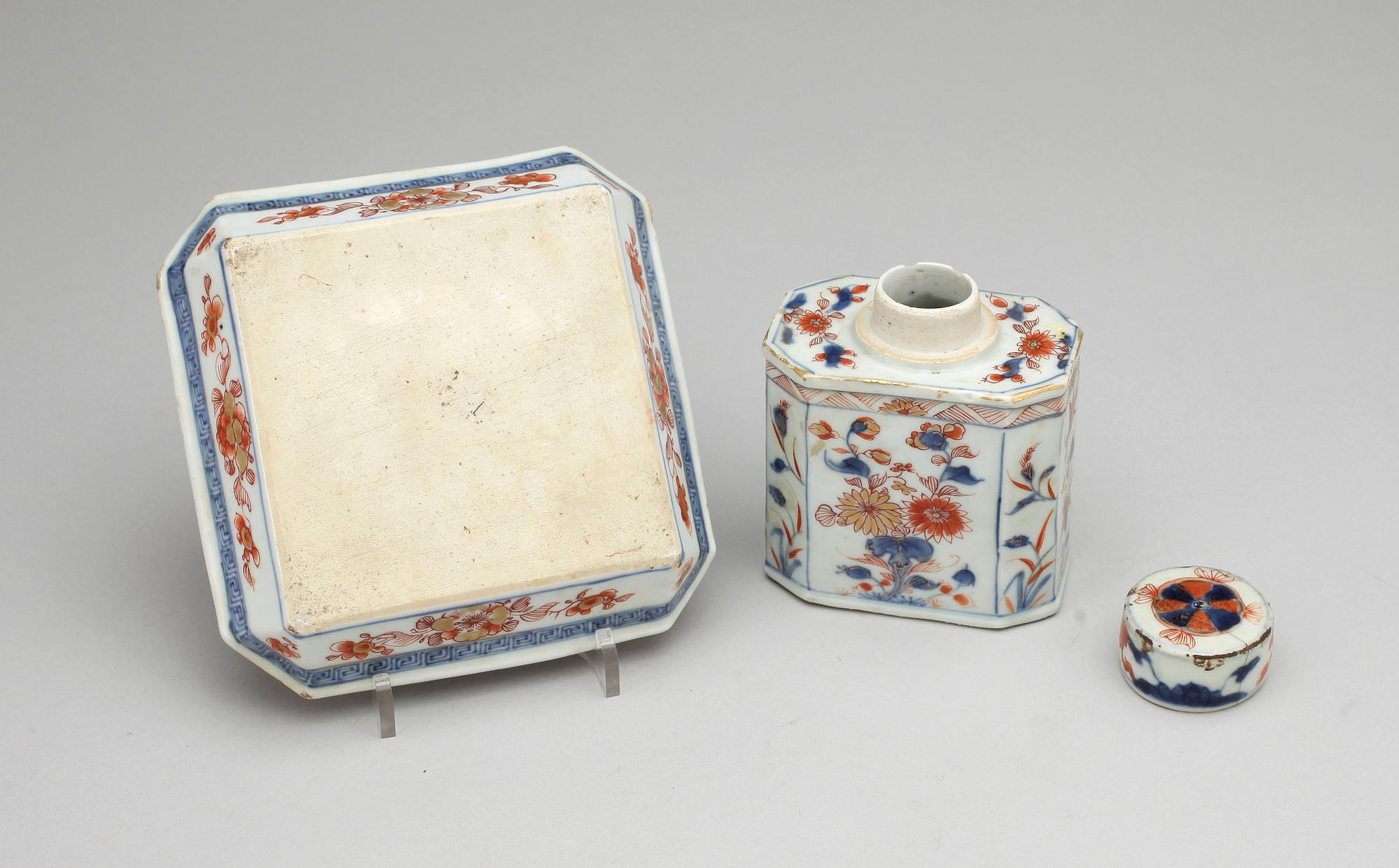 TEDOSA samt FAT, porslin, Qianlong, Kina 1700-tal.