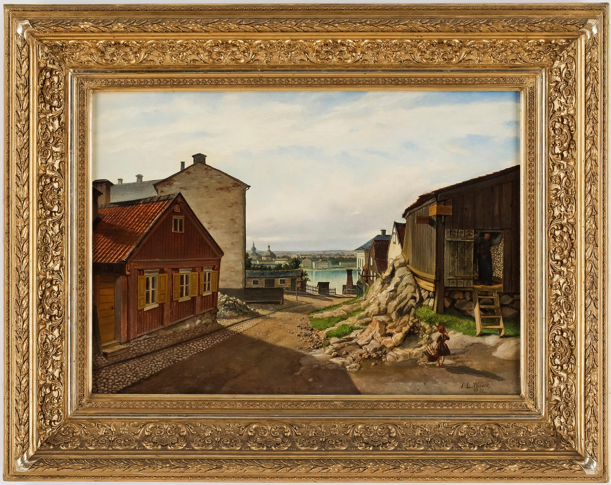 AXEL LEOPOLD WIBERG, olja på duk, signerad och daterad 1892.