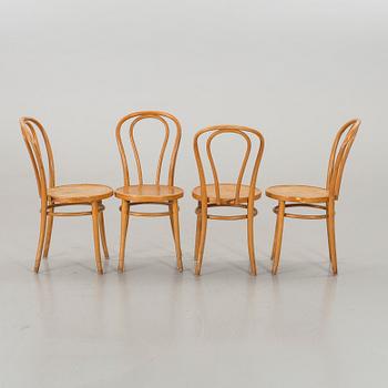STOLAR, 4 st, 1900-talets andra hälft. Thonet-stil.