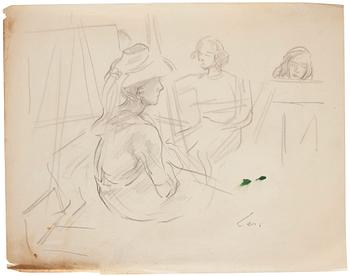 635. Lotte Laserstein, Model and students.