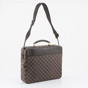 Louis Vuitton, A Damier ebene 'Porte Ordinateur Sabana' laptop case.