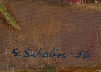 GRETA SCHALIN, olja på duk, signerad och daterad -50.