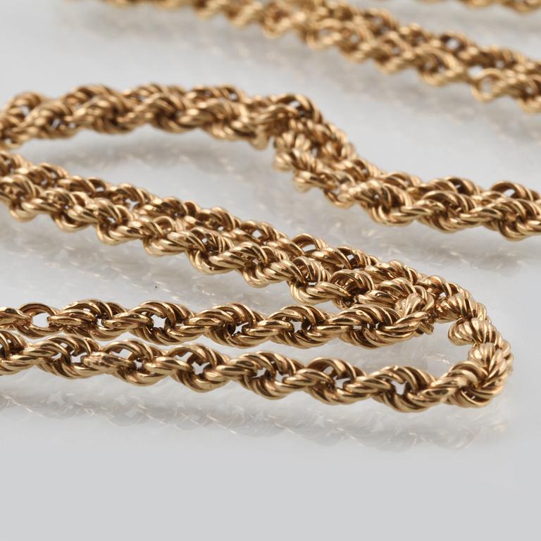 HALSLÄNK, 18K guld. Vikt 15,45 gram.