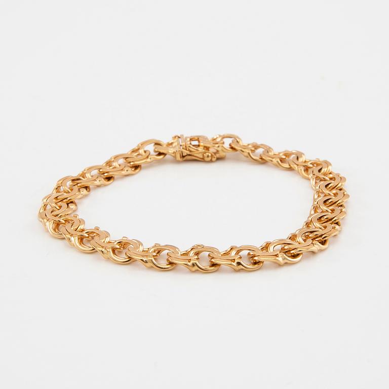 Bracelet Bismarck link 18K gold.