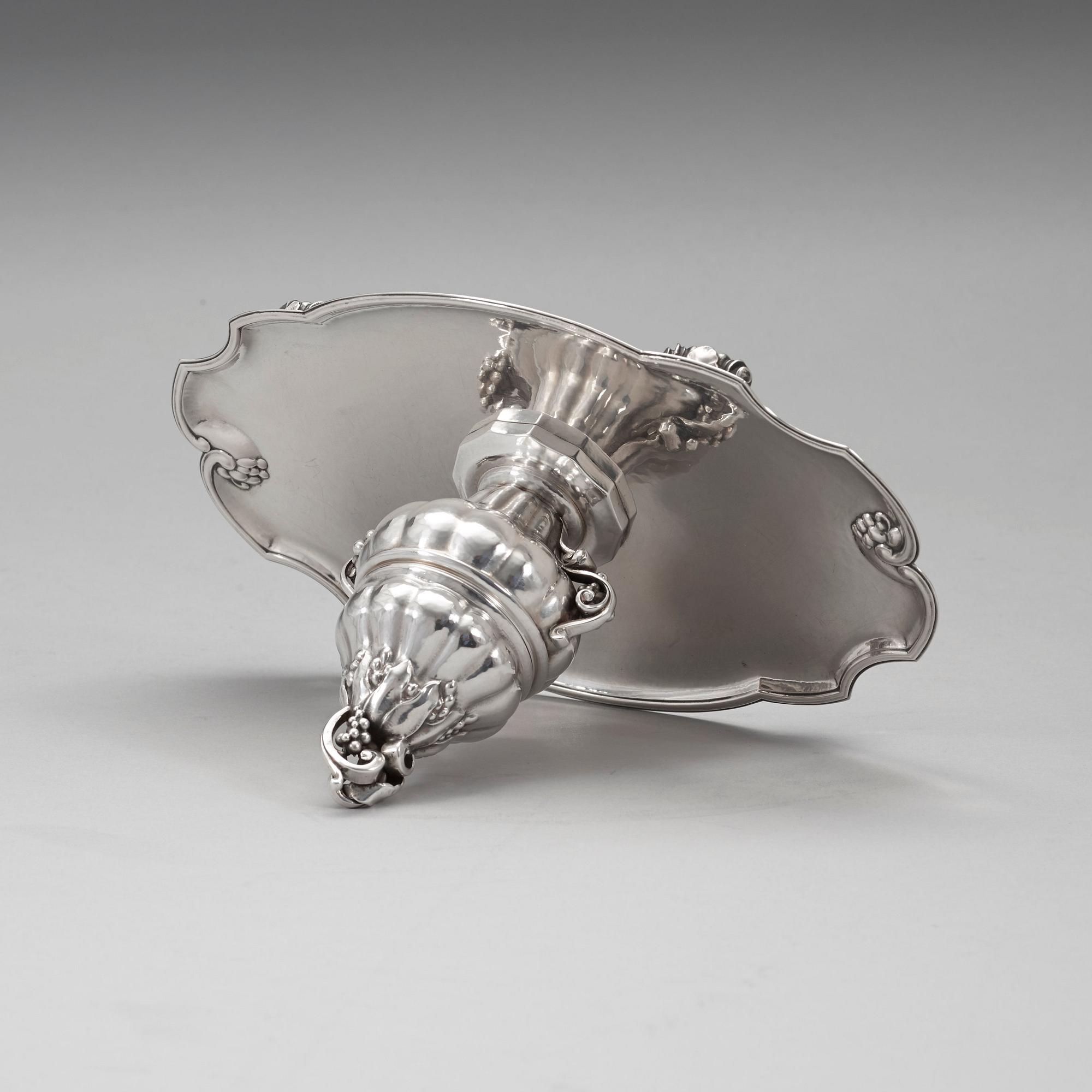 A Georg Jensen silver desk set, Copenhagen 1915-21.
