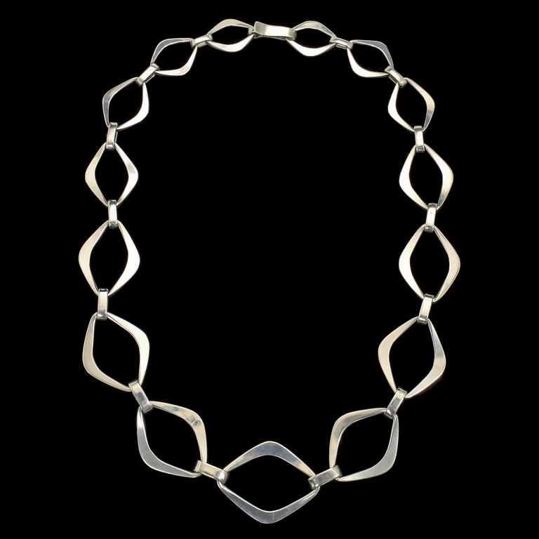 HALSBAND, silver, Sven-Erik Högberg, Göteborg, 1993. Vikt 48 g.