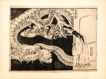 Katsushika Hokusai, woodcut, Japan 1836.