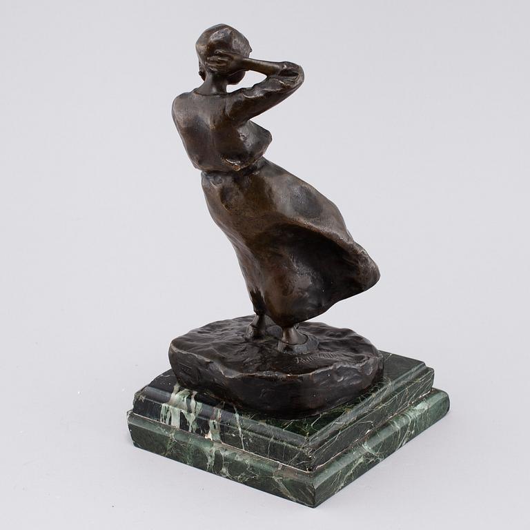 RUTH MILLES, a bronze sculpture, signed.