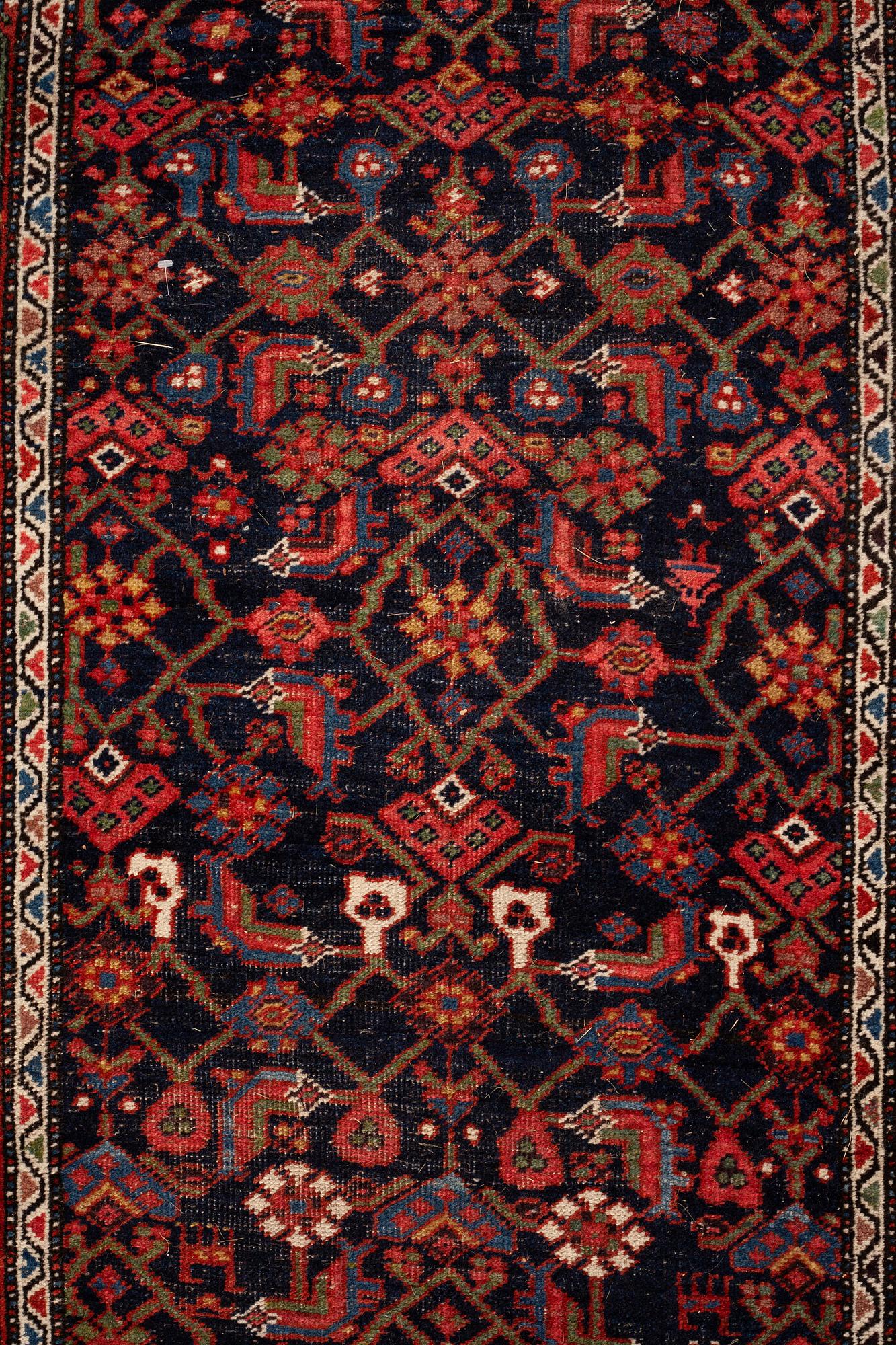A runner, semi-antique Bidjar, ca 515 x 107 cm.