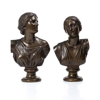 Ferdinand Barbedienne, Byster, 2 st, 1800-talets slut.