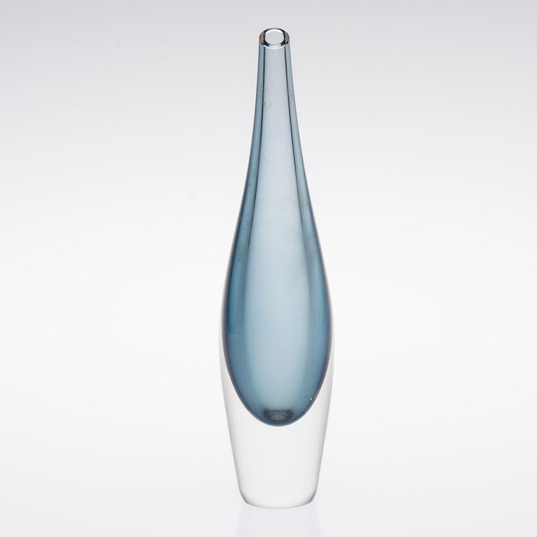 VAS, glas, "Fiskblåsa" signerad Tapio Wirkkala Iittala 3299.