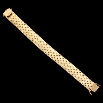 ARMBAND, 18K flerfärgat guld. Vikt ca 53 g.