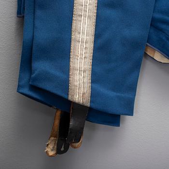 A Swedish cavalry officer's uniform.