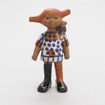 Lisa Larson, figurin, stengods, "Pippi Långstrump", Gustavsberg.