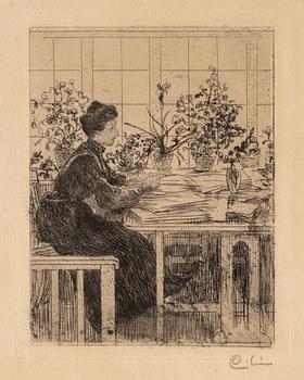 CARL LARSSON, etching, 1908, signed in pencil.