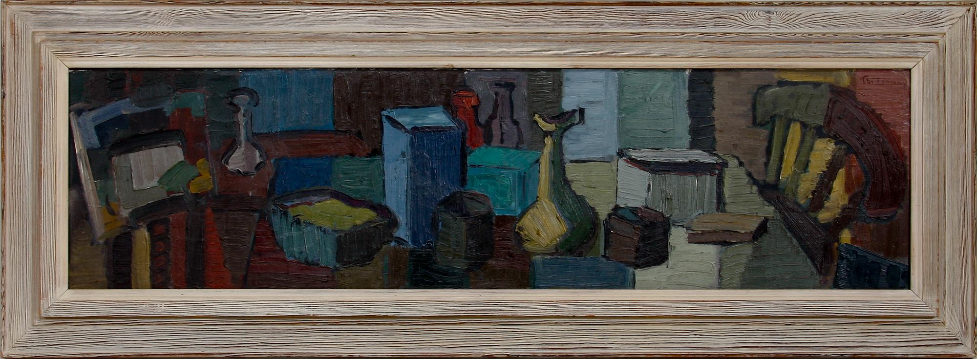 SVEN THIDERMAN, olja på pannå, sign.