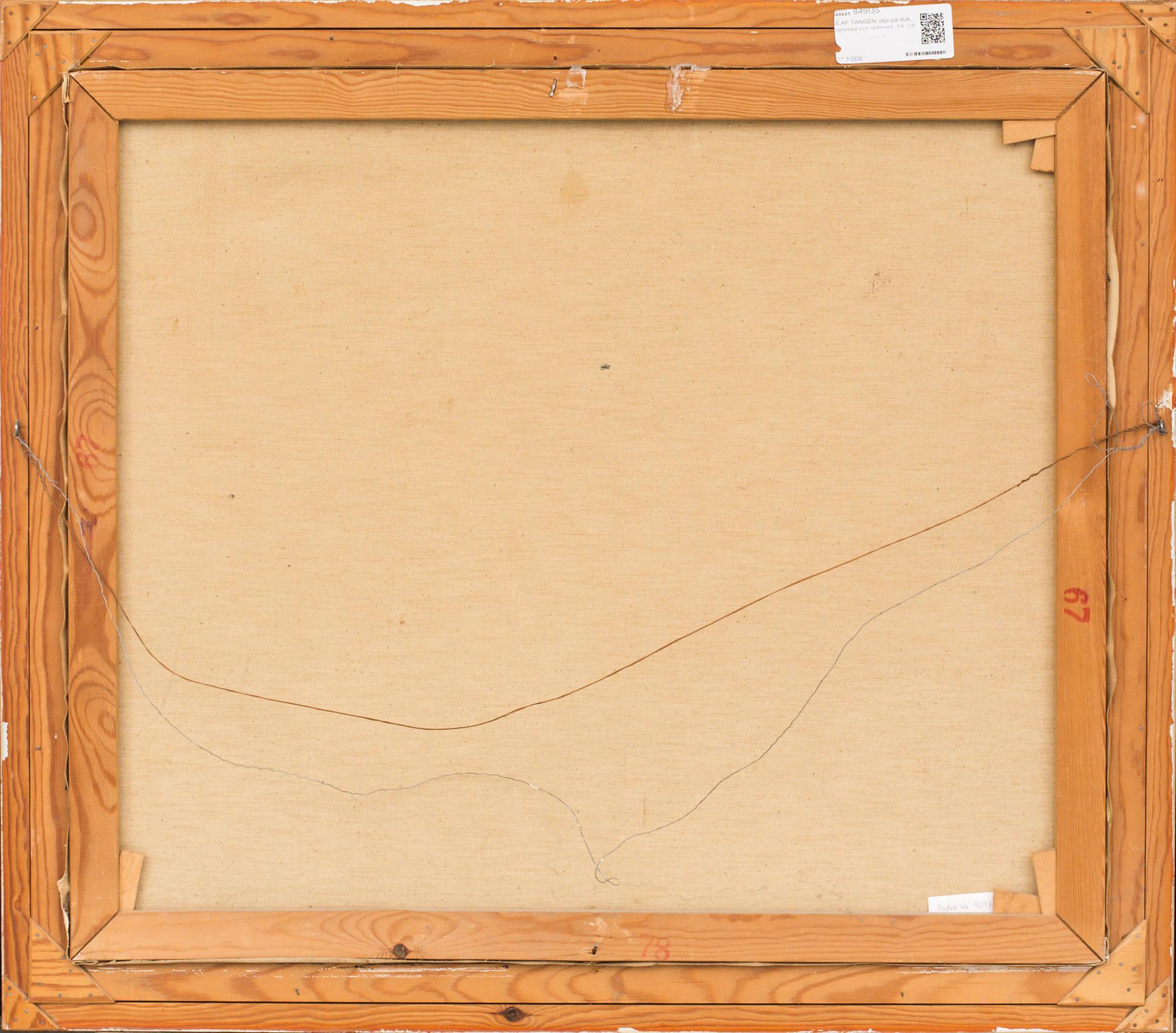 OLAF TANGEN, signed.