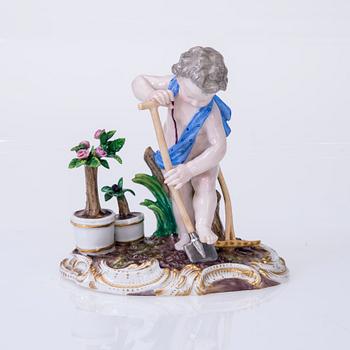 FIGURIN, porslin, Meissen, Tyskland, 1800-tal.