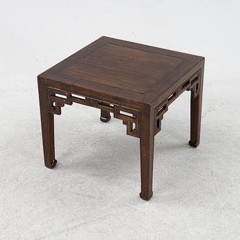 A Chinese hardwood table, presumably late Qing dynasty, circa 1900.