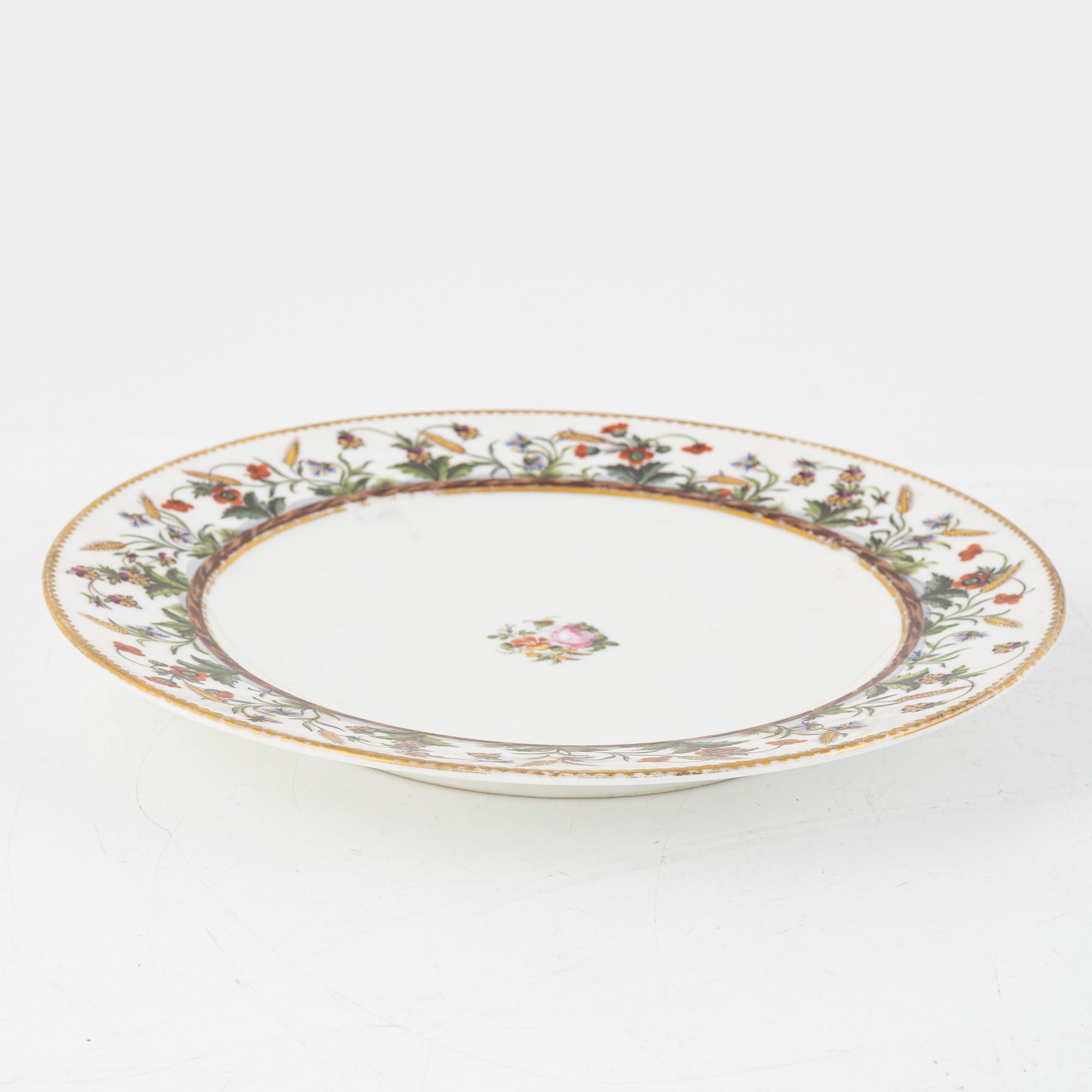 Tallrikar, 8 st, Duc d'Angoulême, Paris, Frankrike, 1790-1829.