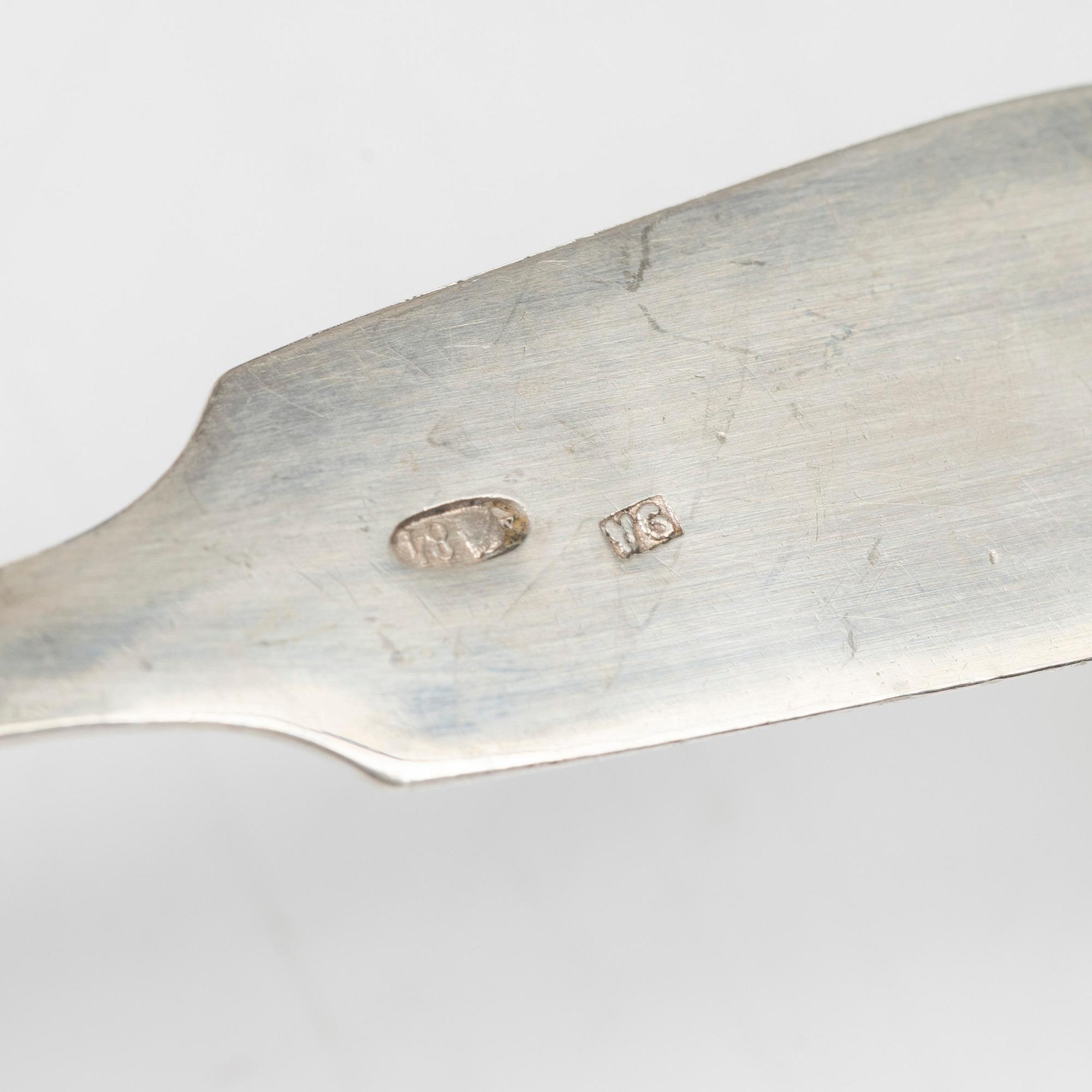 A silver cutlery set, Estonia and Russia, circa 1900 (78 pieces).