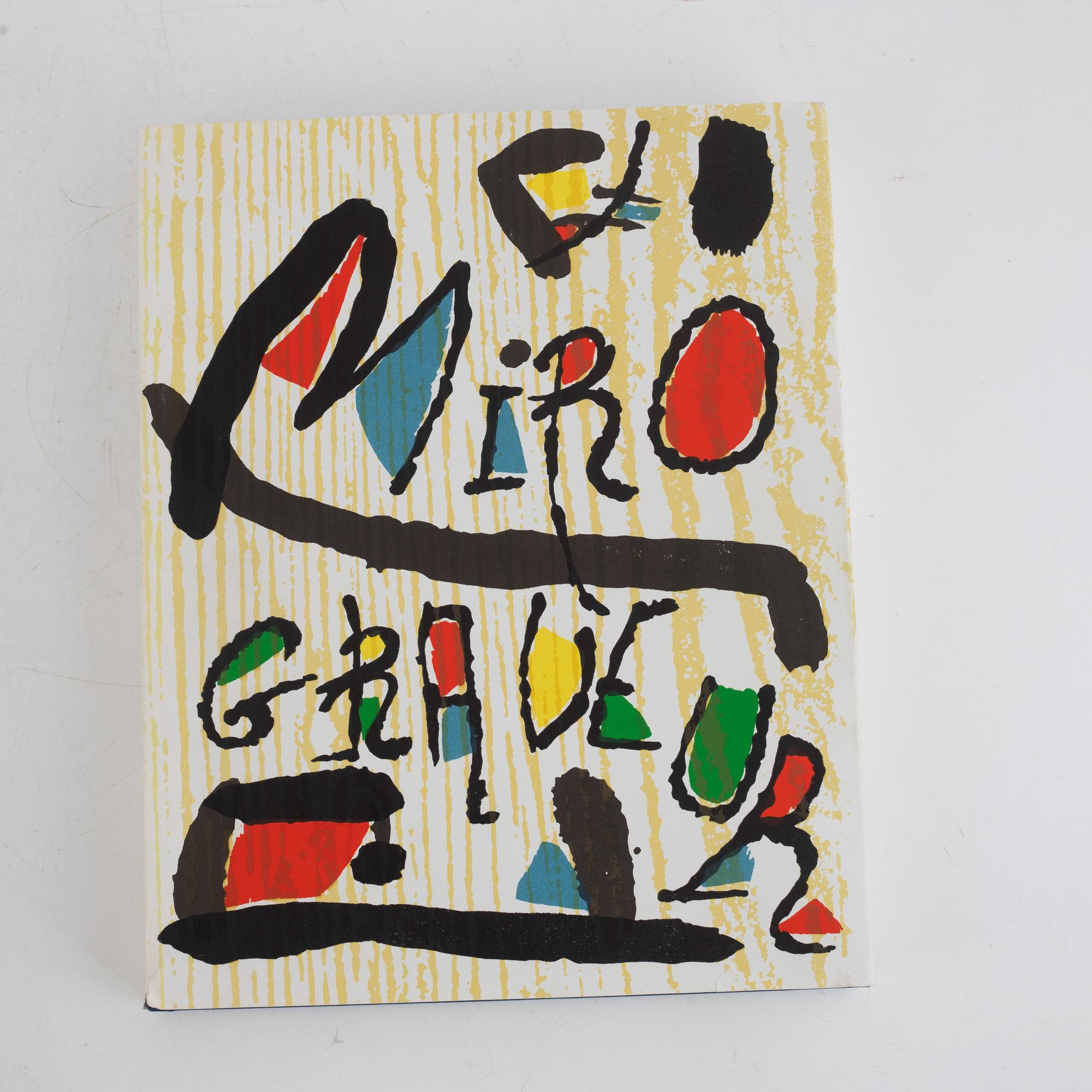 Böcker, 4, st, "Miró graveur", Daniel Lelong Editeur, 1928-83.