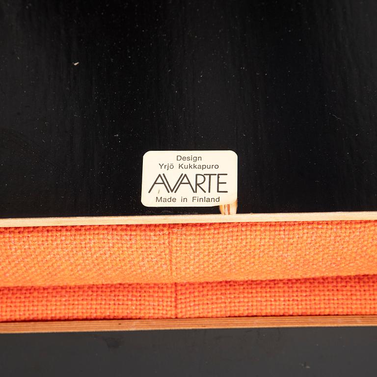 Yrjö Kukkapuro, six 'Skaala 474' armchairs, Avarte, late 20th century.