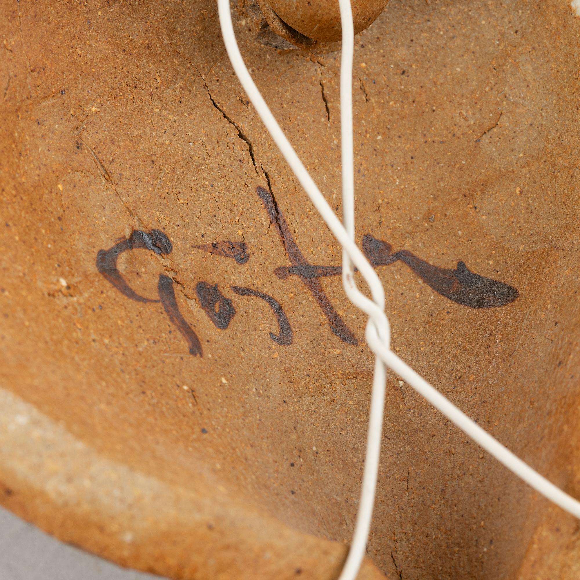 Gösta Grähs, skulpturer, 3 st, stengods, egen ateljé.