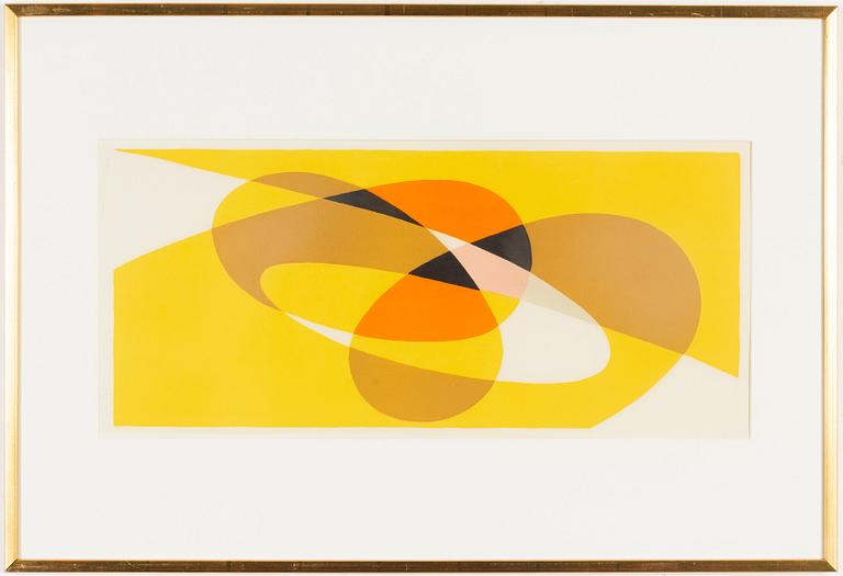 Pierre Olofsson, färglitografi, signerad 228/260.